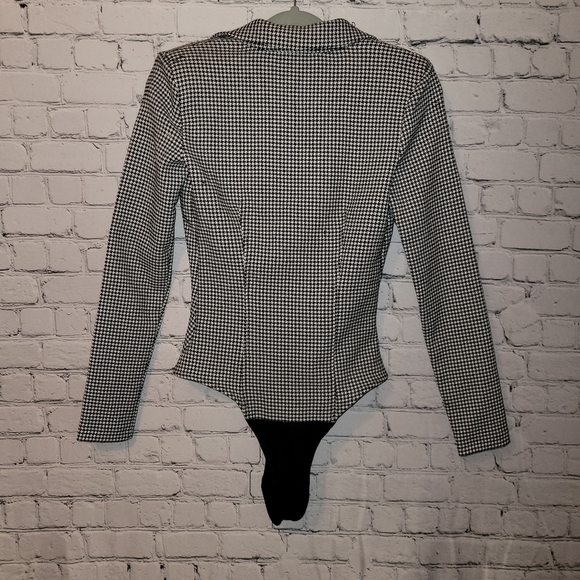 Zara Houndstooth Bodysuit - Picture 2 of 7